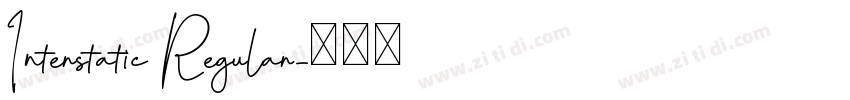 Interstatic Regular字体转换